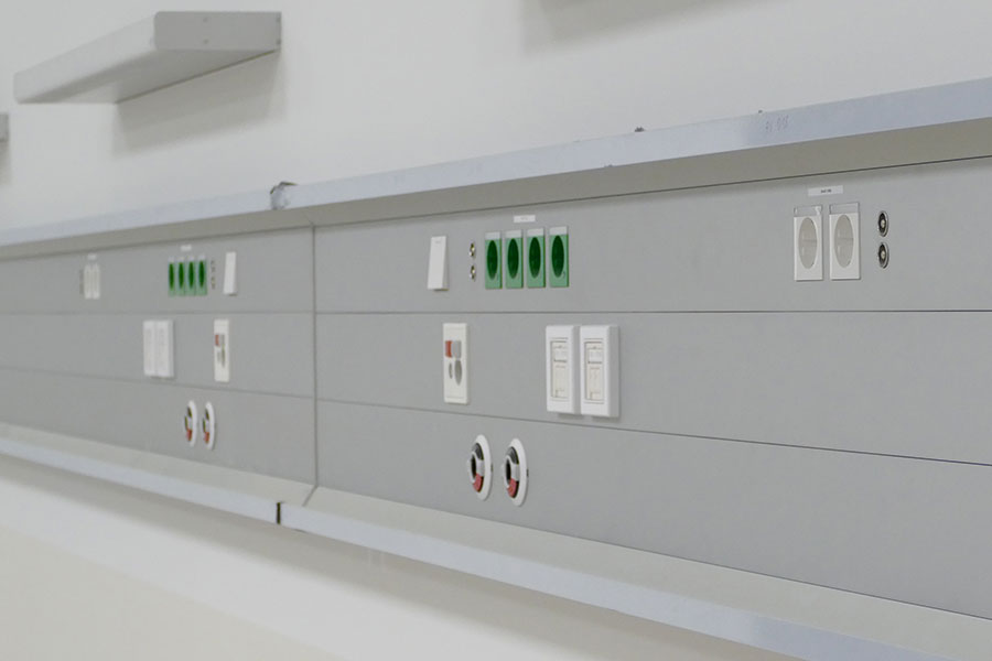 Elektroinstallation in einem Krankenhaus